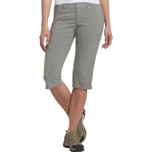 Kuhl Womens Trekr Capri Hiking Pants 6 Stone Gray UPF Outdoor Gorpcore Trailwear